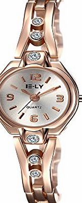 Kingwin Quartz Womens Watch Swarovski Crystal-Accented Stainless Steel in Rose Gold