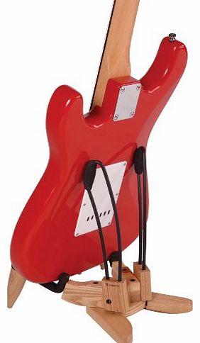 Wooden A-Frame Electric Guitar Stand