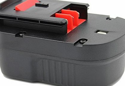 KINSUN Replacement Power Tool Battery 12V Ni-Cd 2000mAh for Black amp; Decker Cordless Drill Impact Driver A12 A12-XJ HPB12 A1712 FS120B FSB12 A12EX FS120B FSB12