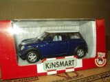 Mini Cooper - Blue with a White Roof (1:32 Scale)