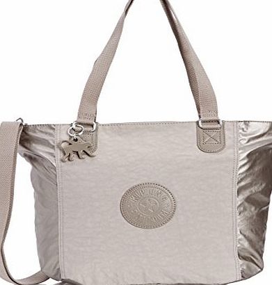 Kipling Womens Shopper Combo S Shoulder Bag, Dune Pewter