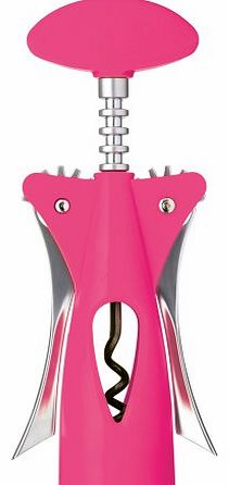 Kitchen Craft Colourworks Wing Corkscrew with Soft Touch Body, Pink