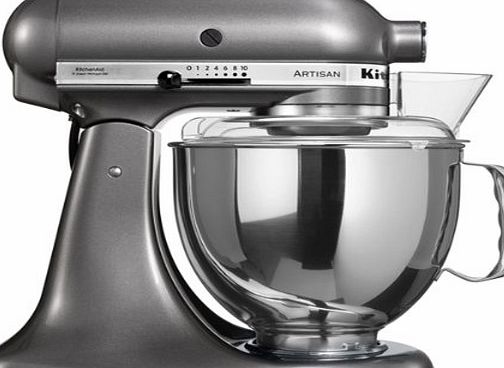 KitchenAid 5KSM150PSECL Artisan Food Processor - Metal Silver
