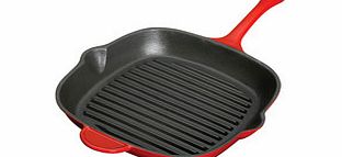 Red molton square griddle pan