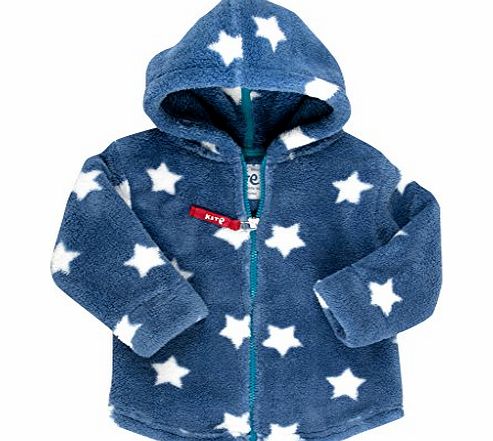 Kite Baby Boys Starry Hooded Fleece Starred Long Sleeve Jacket, Blue (Navy), 3-6 Months