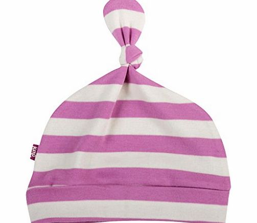 Kite Baby Girls BG174 Stripy Striped Hat, Pink, 0-6 Months
