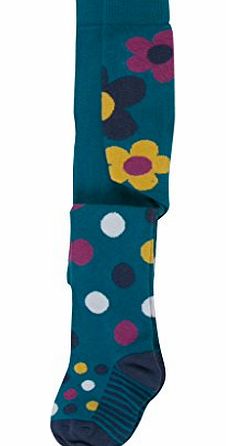 Kite Baby Girls Spotty Polka Dot Tights, Blue (Teal), 0-6 Months