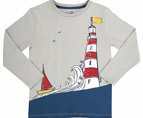 Kite Boys Lighthouse Long Sleeve T-Shirt, Grey, 3 Years