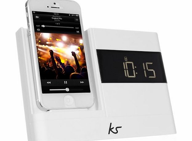 radio alarm clock with iphone dock