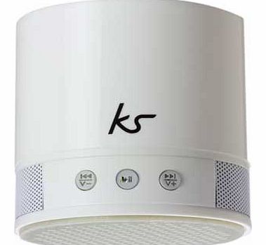 KitSound PocketBoom Bass Speaker - White