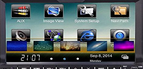 KKmoon 2 DIN Car Stereo Universal 7 Inch HD Touch Screen Car DVD/USB/SD Player Bluetooth Stereo Support GPS Navigation Radio Car Entertainment System