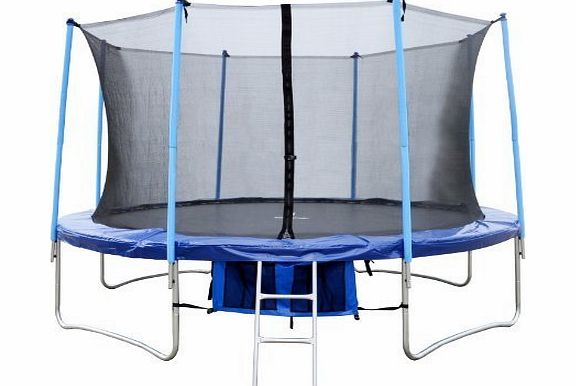 KMS FoxHunter 14FT Trampoline Set Max Load 200kg Includes Safety Net Enclosure worth ?49.99 All Weather Cover worth ?19.99 And Ladder worth ?19.99 TUV GS EN-71 CE Certified RRP ?499.99 Total Saving ?280 O