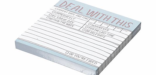 Knock Knock Deal With This Sticky Notes, Blue