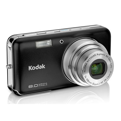Compare Compact Photo Printers on Kodak Easyshare V803 Black Compact Camera