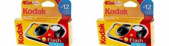 Kodak Fun Flash Disposable Camera - 39 Exposures Pack of 2