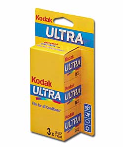 KODAK Gold Ultra 400 36 Exposure 3 Pack
