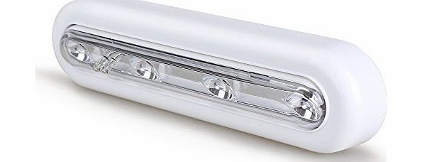 Kohree Stick-on 4-LED Touch Tap Light Push Lamp, LED Night Light for Closets, Attics, Garages, Car, Sheds, Storage Room Carry-on Light