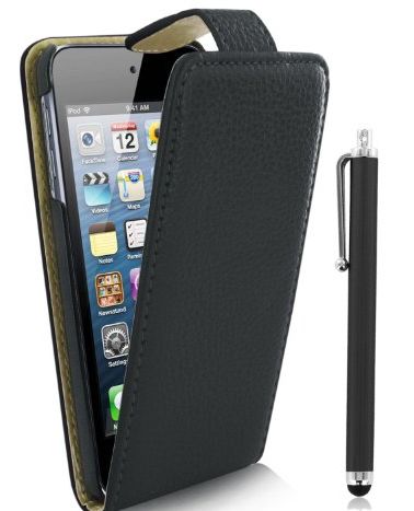 The New Apple iPod Touch 5G 5th Generation Flip Case Cover Stand + Screen Protector & Stylus Pen