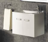 500mm Wall Mounted White Vanity Unit