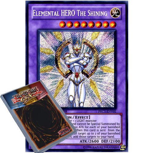 Konami YuGiOh : PRC1-ENV01 Limited Ed Elemental HERO The Shining Secret Rare Card - ( Yu-Gi-Oh! Single Card )