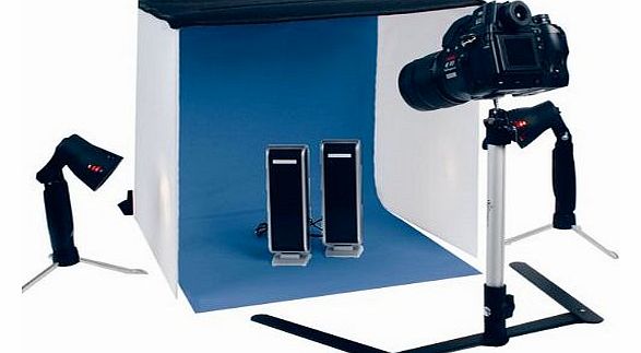 Konig Portable Photo Studio Kit including Tent   Lights   Tripod   Coloured Backgrounds