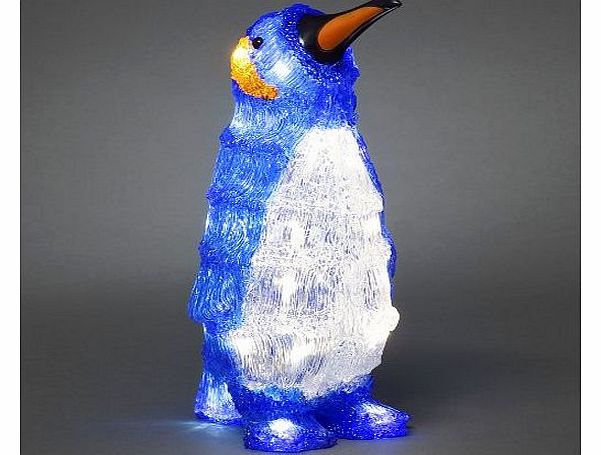 Konstsmide @ WOWOOO Battery LED Acrylic PENGUIN - 24 LEDs - 30cm high - 3D Christmas Decoration - 6167-203