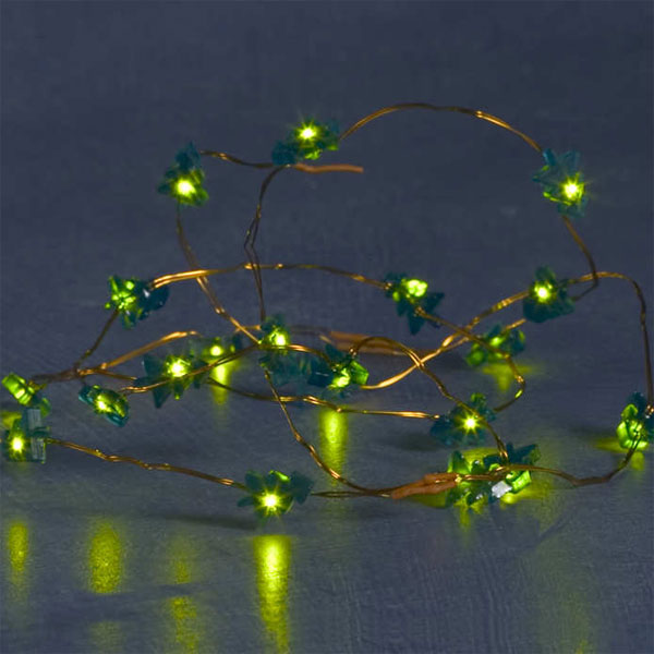 Konstsmide Flashing/Static mini LED light set - Green Trees