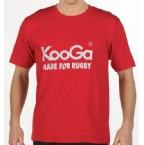 Mens Largo Logo T-Shirt Red/Grey