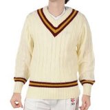 Kookaburra Nicolls Cricket Sweater Maroon/Gold Large