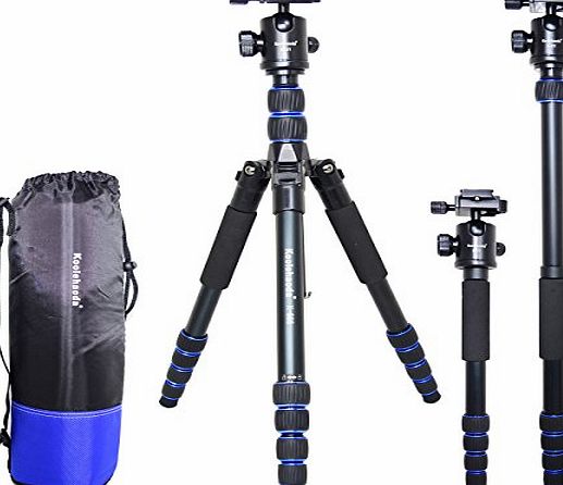 koolehaoda  62`` Professional Digital Tripod Monopod Ball Head for Dslr Camera Travel Dv