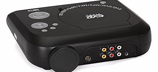 Koolertron Home Theater Projector DVD With TV Receiver PAL NTSC SECAM SD MMC USB (black)