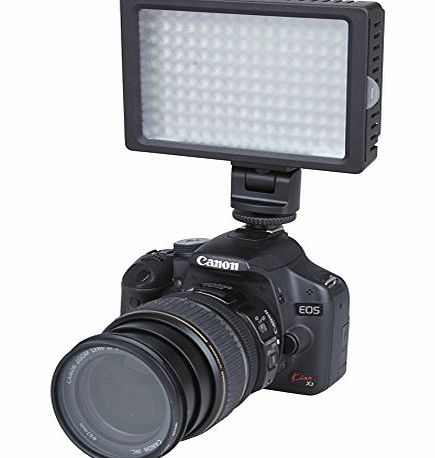 Koolertron Super Bright HD-160 Dimmable 160 LEDs Ultra High Power Panel Digital Camera / Camcorder Video Light, LED Light for Canon, Nikon, Pentax, Panasonic,SONY, Samsung and Olympus Digital SLR Came