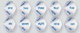 Koplow Games Set of 5 Dices - 10 Sided polyhedral - Word English Numbers
