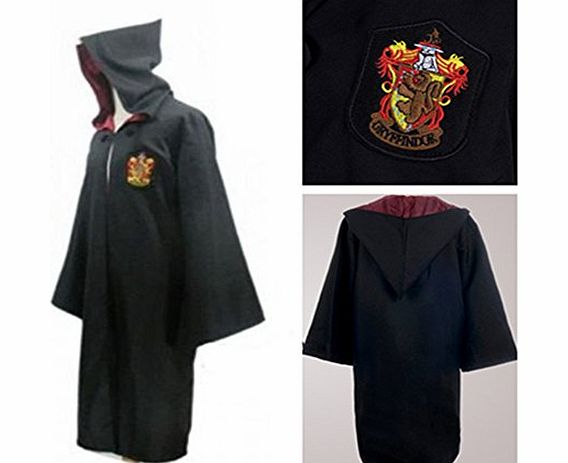 KOS Harry Potter Gryffindor Xmas Halloween Adult Robe Dress Costume Cospaly Fancy Dress(Gryffindor,S)
