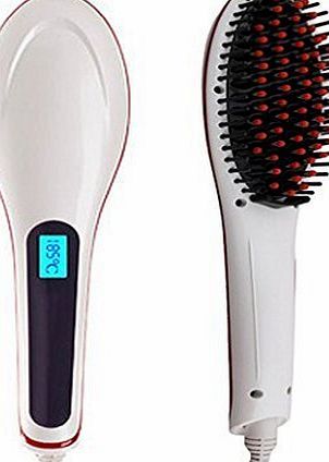 Kosee Hair Brush Straightener Heat Detaining Anti Static Paddle Brush for Fast Straightening, Styling (230V-110V)
