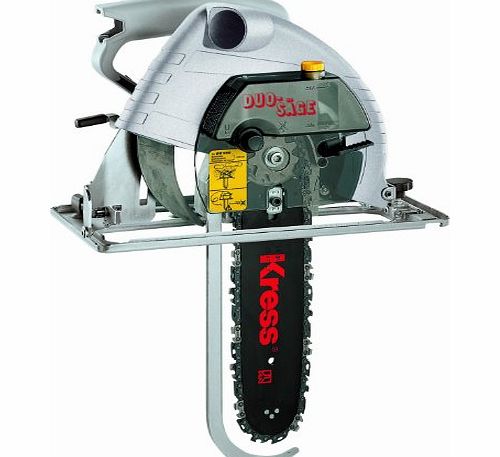 Kress 1400W 240V Circular and Chain Saw in One Machine Duo Saw