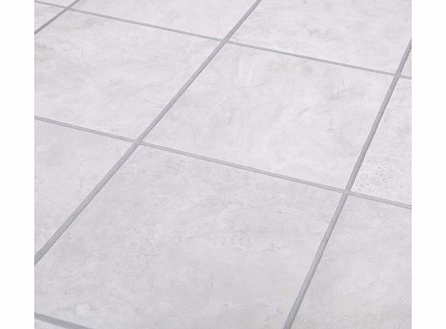 2.12m2 Krono Tile Laminate Flooring 8mm - White Slate Ceramic