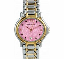 Krug Baumen Gents Marquis Two Tone Pink Dial