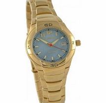 Krug Baumen Ladies Spectrum Blue Gold Watch