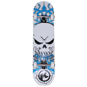 Kryptonics Tribal Skull Skateboard - Blue