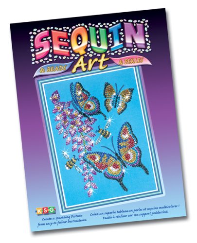 KSG Sequin Art and Beads Butterfly