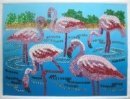 KSG Sequin Art and Beads Flamingoes