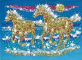 KSG Sequin Art and Beads Horses