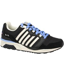 Male Si 18 Rannell Mesh Leather Upper Fashion Trainers in Black