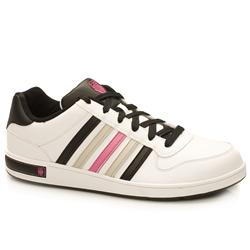 K*Swiss Male Thelen T Leather Upper Fashion Trainers in White and Black