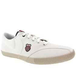 Male Zurich Heritage Fabric Upper Fashion Trainers in White