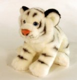 Keel Toys Laying White Tiger 33cm