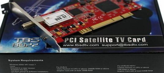 Kubik Digital Electronics TBS DVB-S2 High Definition Digital Satellite Tuner PCI Card HD (DVB-S2/DVB-S) Receiver - PCI