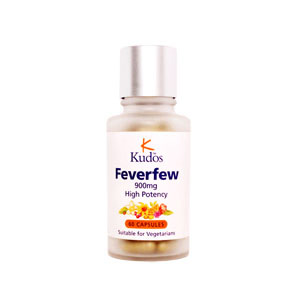 Kudos Vitamins Feverfew 900mg - 60Caps