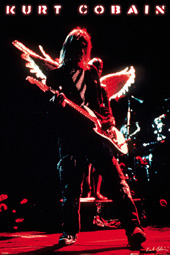 Kurt Cobain Wings Poster